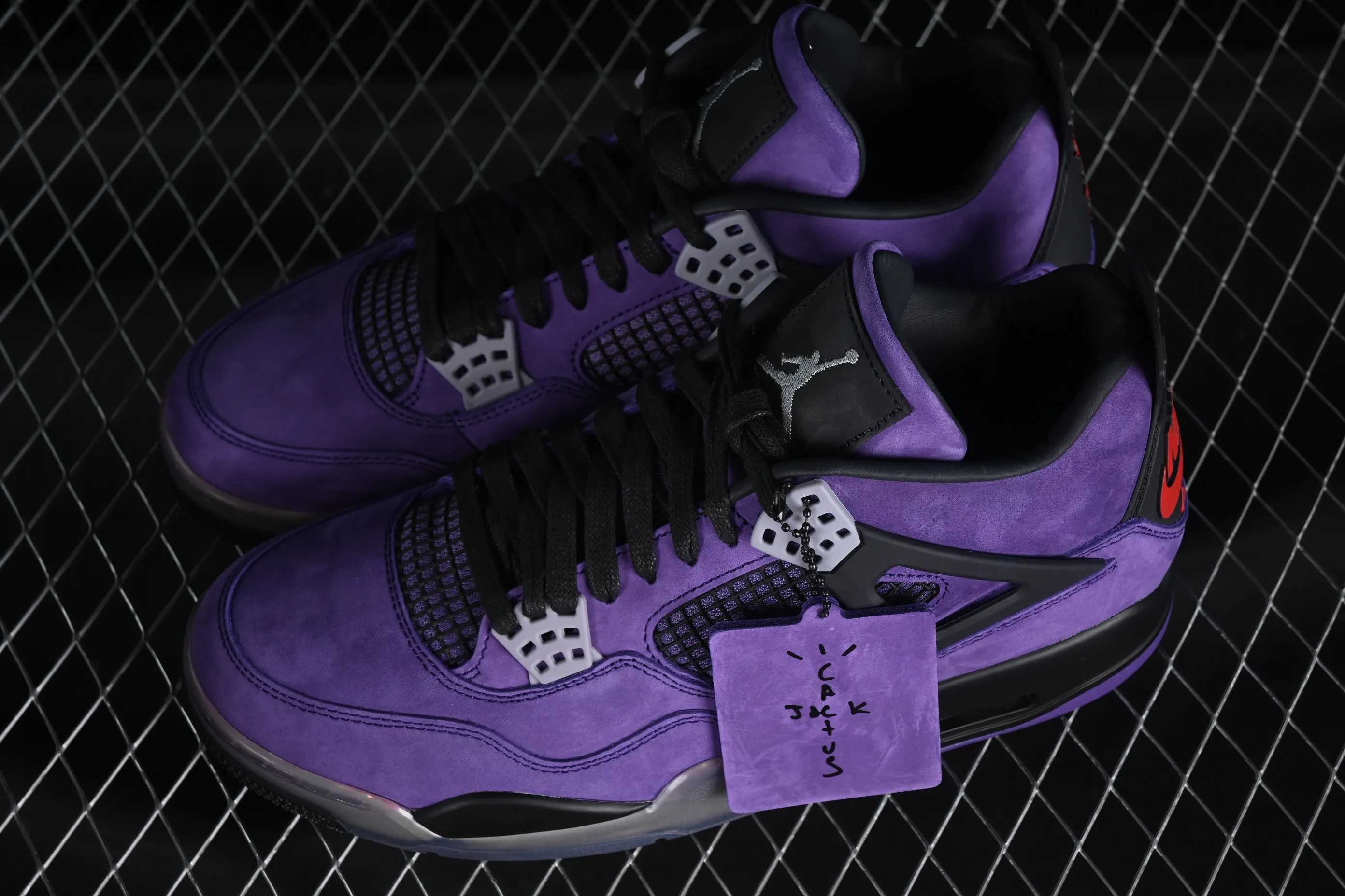 All categories Air Jordan Jordan series basketball shoes Air Jordan 4 GX foreign trade version Air Jordan 4 Retro AJ4 Joe 4 suede purple 766296
